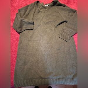Olive Green Sweater Dress